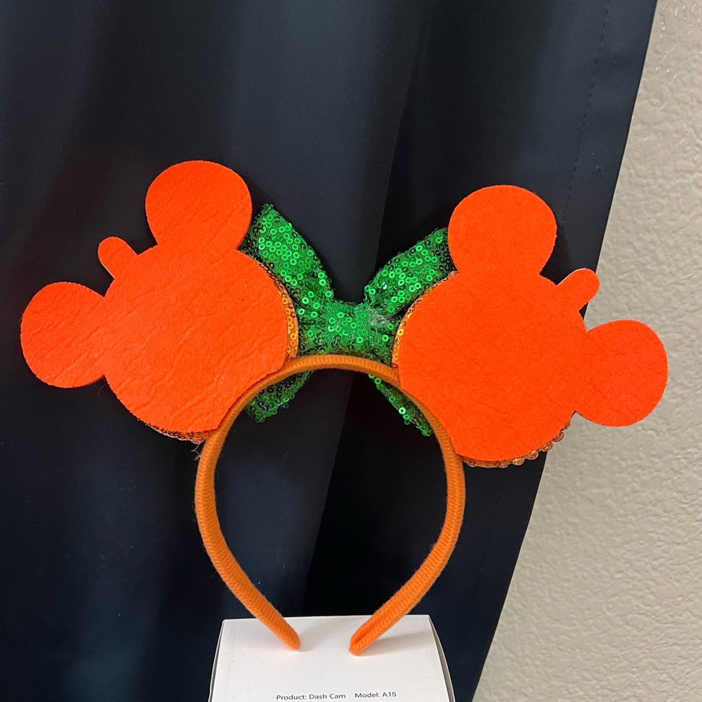DISNEY MICKEY PUMPKIN HALLOWEEN EARS - Picture 2 of 2